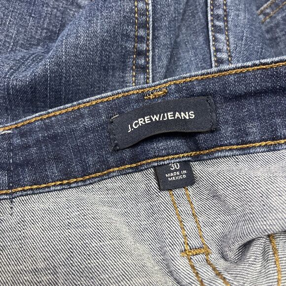 J. Crew Jeans Women's 30 Curvy Toothpick Dark Wash Denim Stretch Skinny Ankle - Picture 6 of 7